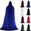 Excellent Super Soft Lightweight Witch Cape Adult Kids Halloween Hooded Decor for Nightclub