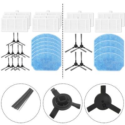 Filter Wischmopp-Set mit Seitenbürsten für Nedis WIFIVCR001CBK Staubsauger