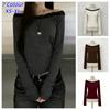 Lace Aesthetics Graphic Print Casual Gothic Y2k Casual Retro Spicy Girls Hip Hop Crop Top Punk Streetwear Long Sleeve T-shirt