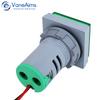 Square LED Digital Voltmeter Ammeter Hertz Meter AC24-500V Voltage Current Frequency Combo Meter Signal Light Indicator Tester