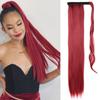 MISS WIG Synthetic Hair Fiber Heat-Resistant Straight Hair With Ponytail Fake Hair Chip-in Hair Extensions Pony Tail
