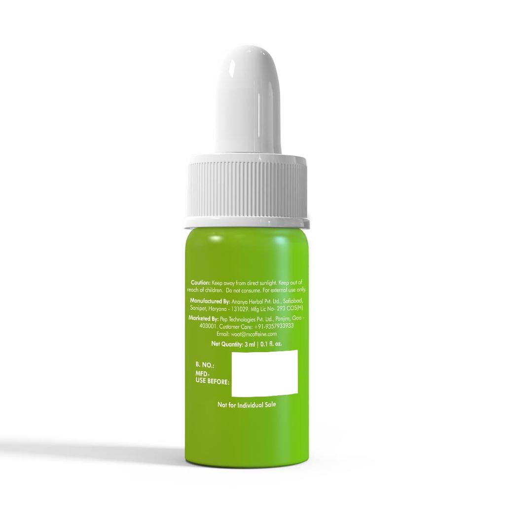 mCaffeine 15% Vitamin C Face Serum with Green Tea & Caffeine for Glowing, Even-Toned Skin - 3ml