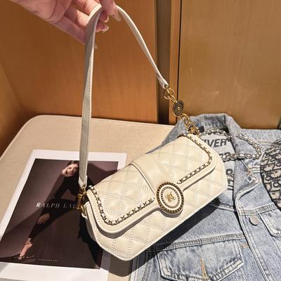Light Luxury Underarm Bag for Women with High-end Diamond Bag Foreskin Versatile One-shoulder Crossbody Bag