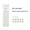Smokeless Cotton Candle Wicks with Holders - DIY Handmade Over-Waxed Wicks