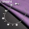 CHSHINE 925 Sterling Silver Charm Butterfly Bracelet For Women Wedding Party Fashion Jewelry