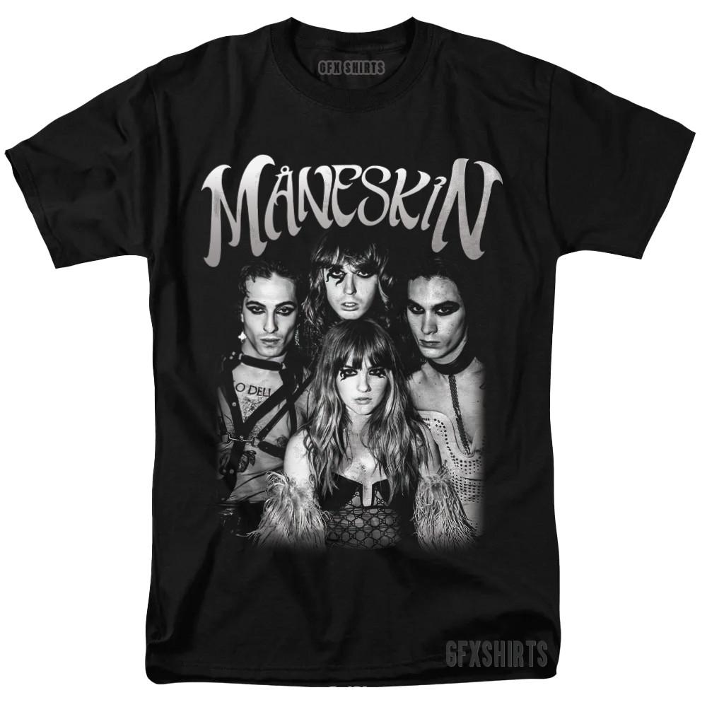 Maneskin Shirt Concert Tour Merch Graphic Design T-shirt S