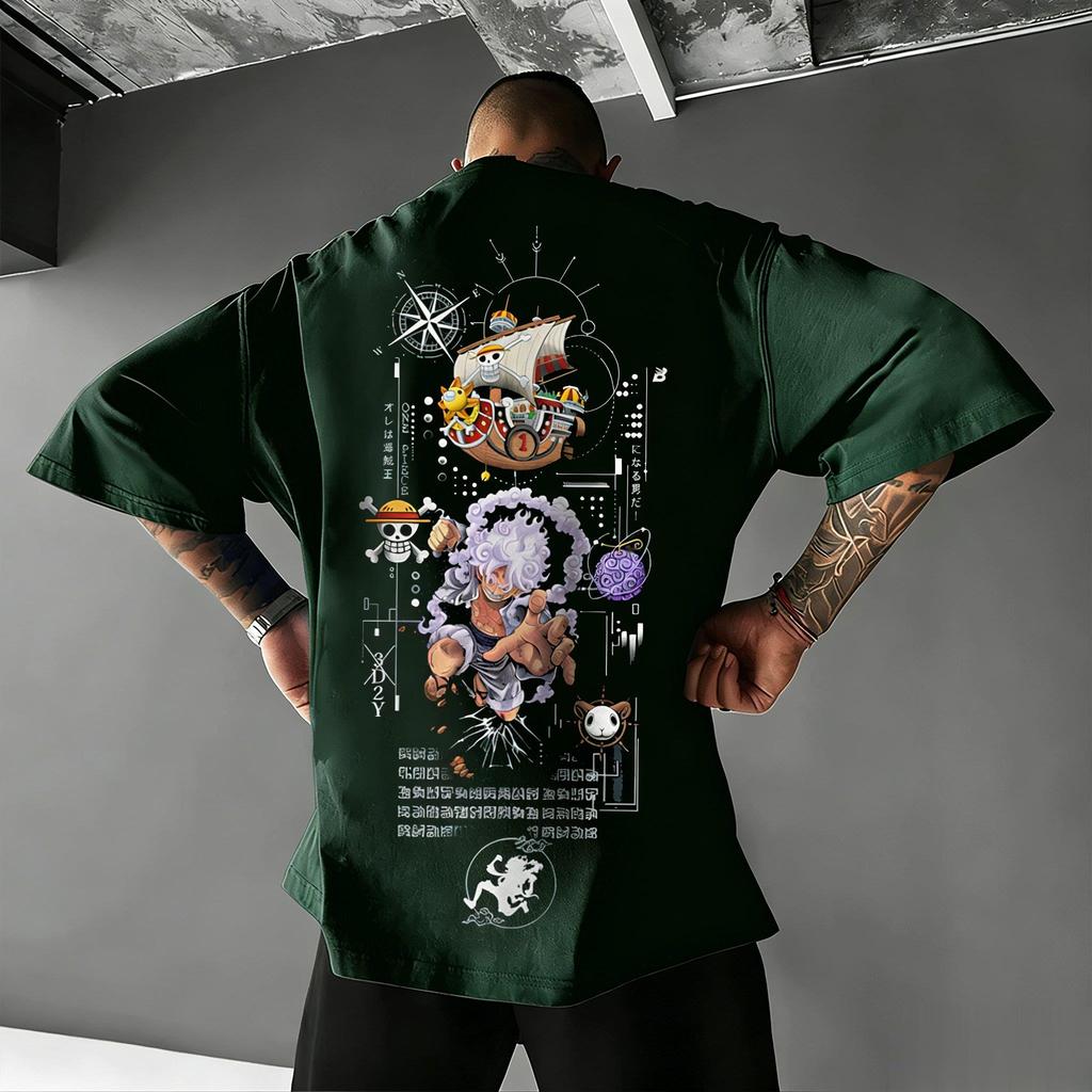 Ace Chopper Graphic T Shirt Men Women 2026 Summer Streetwear Oversized Cotton Tee Casual Short Sleeve Tops