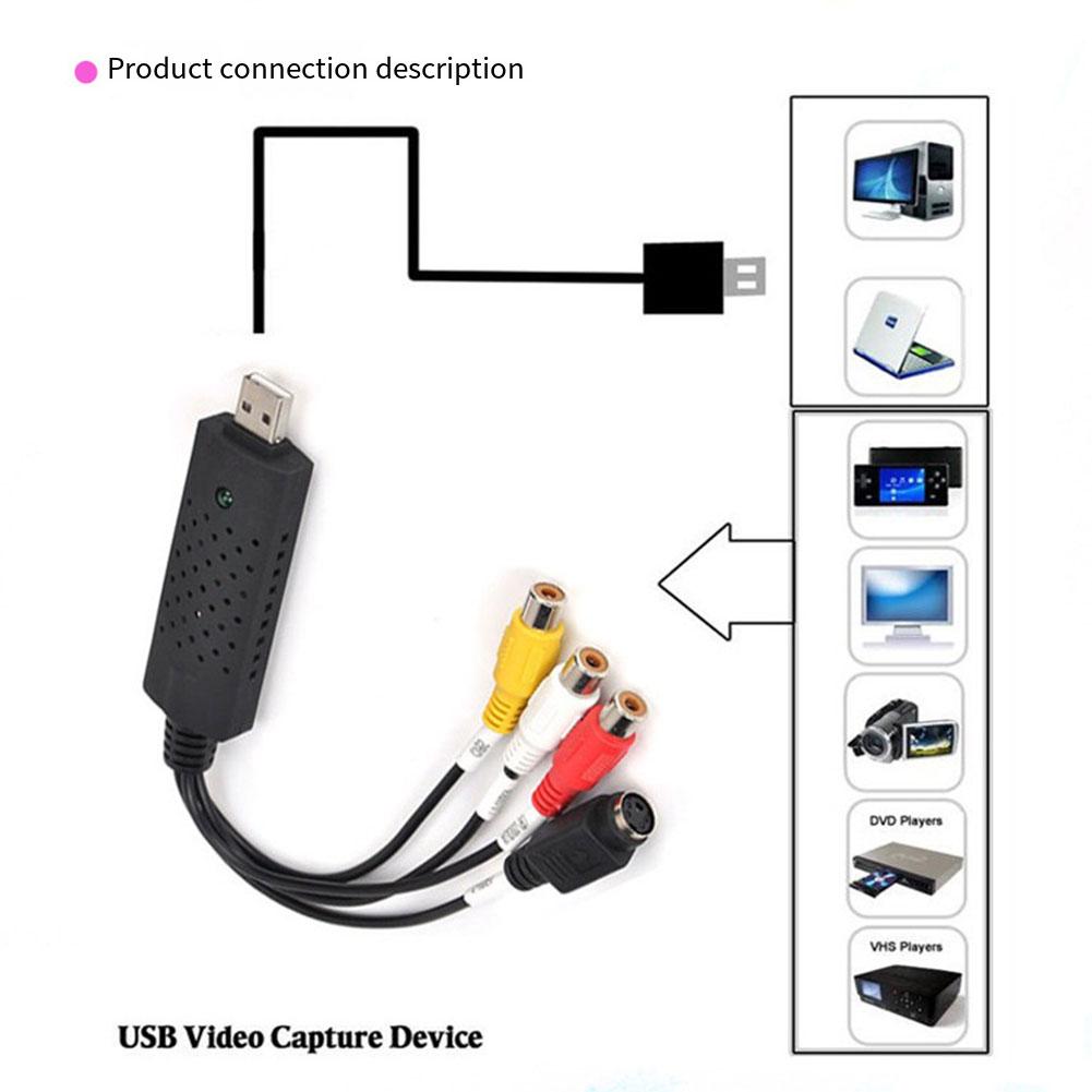 Schedule Recordings USB 2.0 Video Audio Converter Video Capture Card