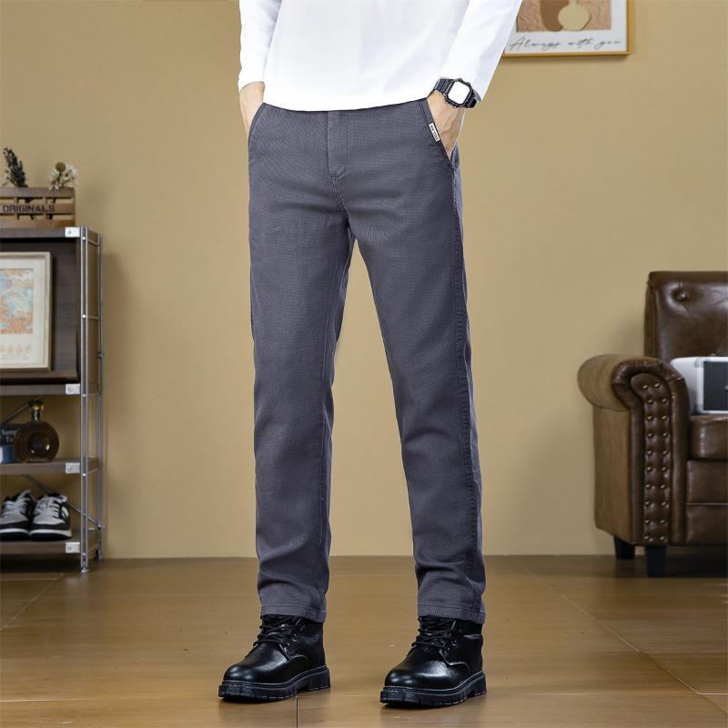 Autumn and Winter Casual Pants Men's Straight Versatile Simple Pants Fashion Men's Business Leisure Trend Men's Straight Trousers