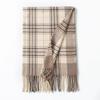 Womens Plaid Scarf Faux Cashmere Long Shawl Winter Warmth Neck Protection Commute