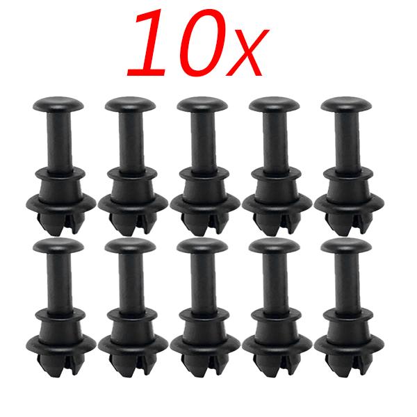20/2PCS Car Retainer Clips Black Vehicle Trunk Luggage Rack Hook Pivot Fastener Buckle Interior Trim Card Door Liner Fixed Clamp