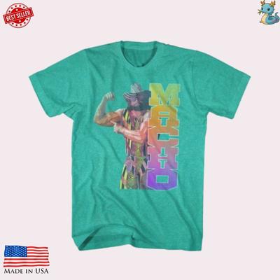 Macho Man Randy Savage Wrestling T-Shirt Vintage 90er Grafik-T-Shirt Nachdruck Unisex T-Shirt