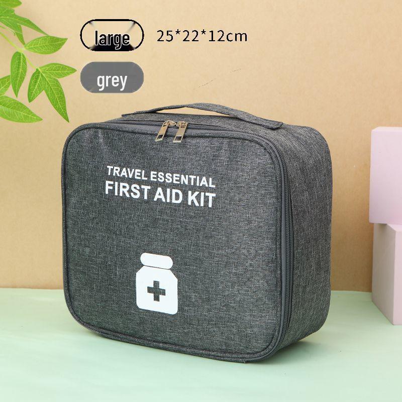 Portable Student Dorm First Aid Kit and Medicine Travel Bag