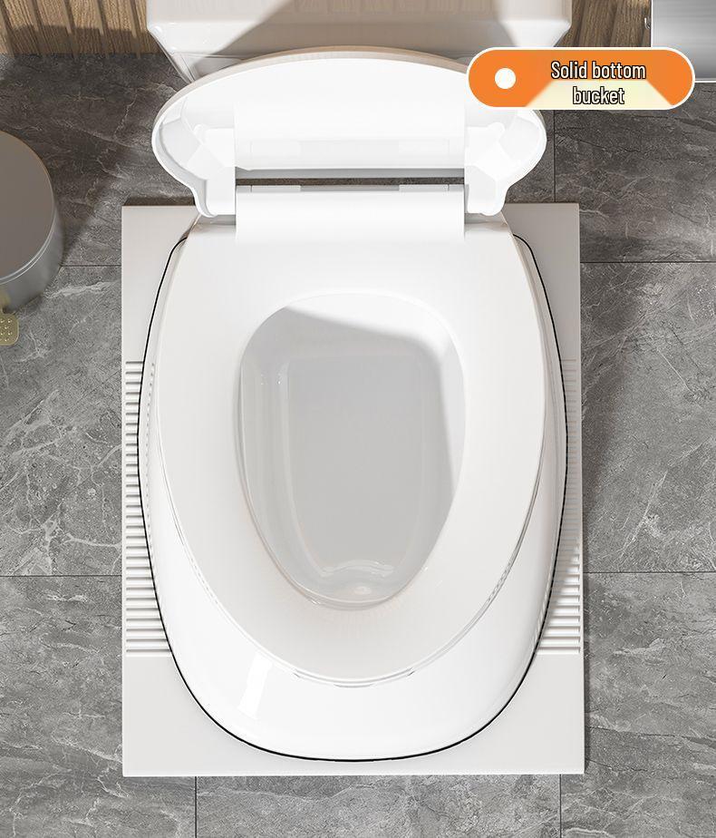 Portable Anti-Odor Toilet Seat for Elderly and Adults