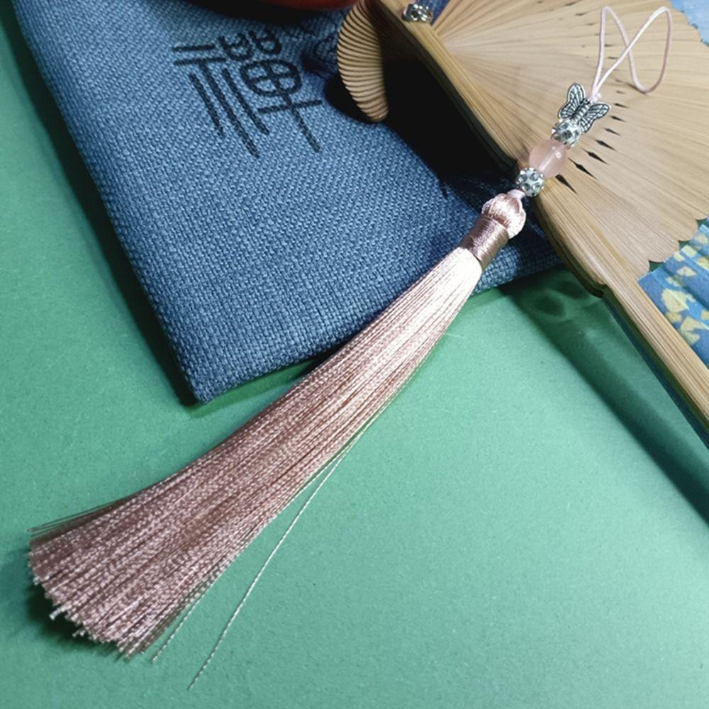 DIY Crafts Bookmark Tassels Lucky Phone Pendant Chain Keychain Tassel Car Keyring  Gift