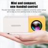   Projector 1080p Diffuse Reflection Imaging Support 23 Languages HD Projector with Spkers Yellow