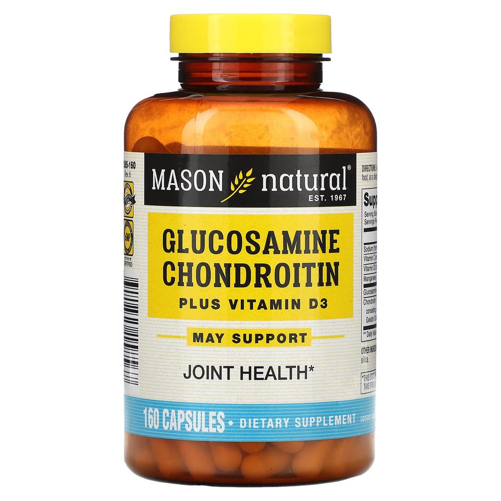 Glucosamine Chondroitin Plus Vitamin D3, 160 Capsules