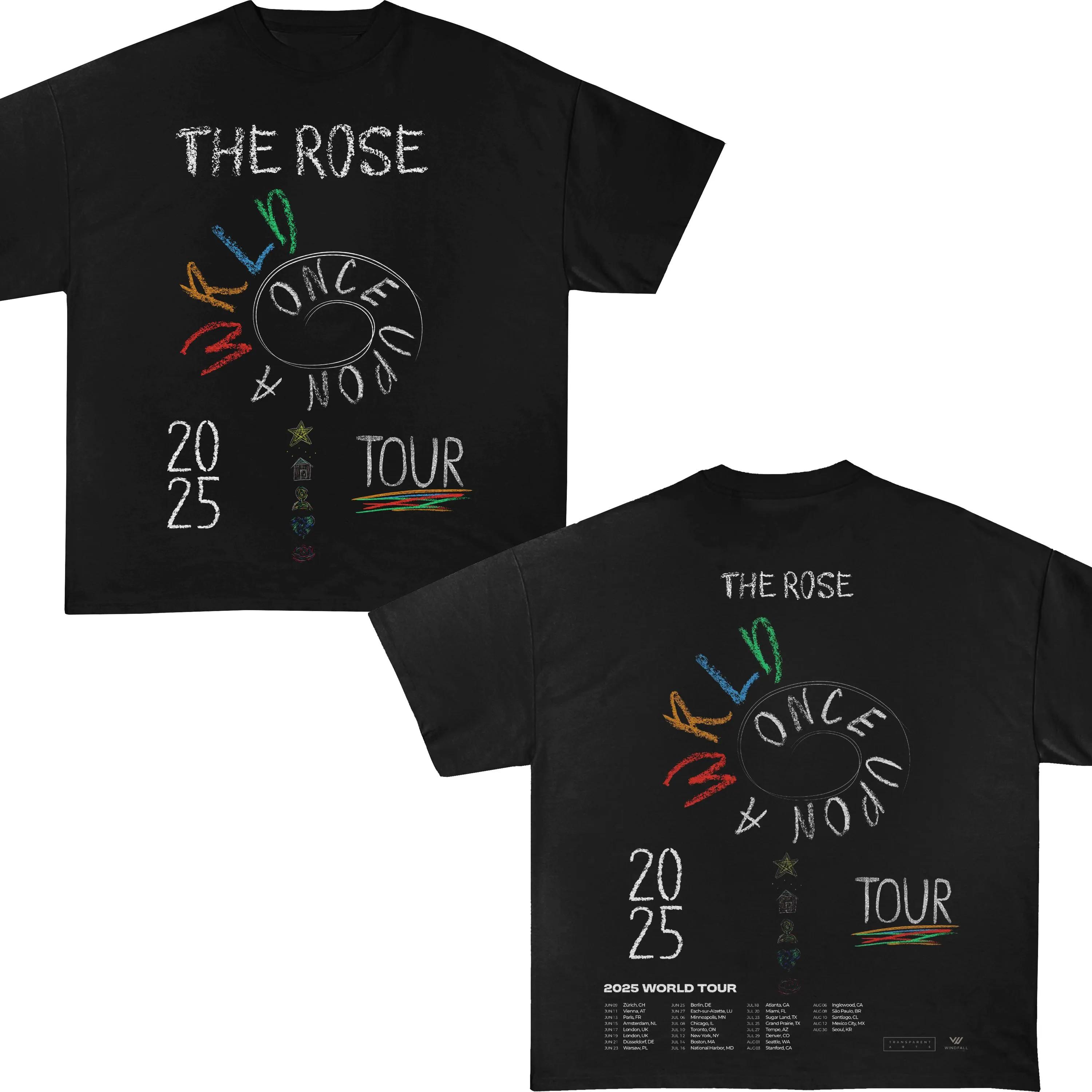 Rose World Tour Shirt Choose Your City New Arrival Street T-shirt Comfortable Breathable for Everyday S