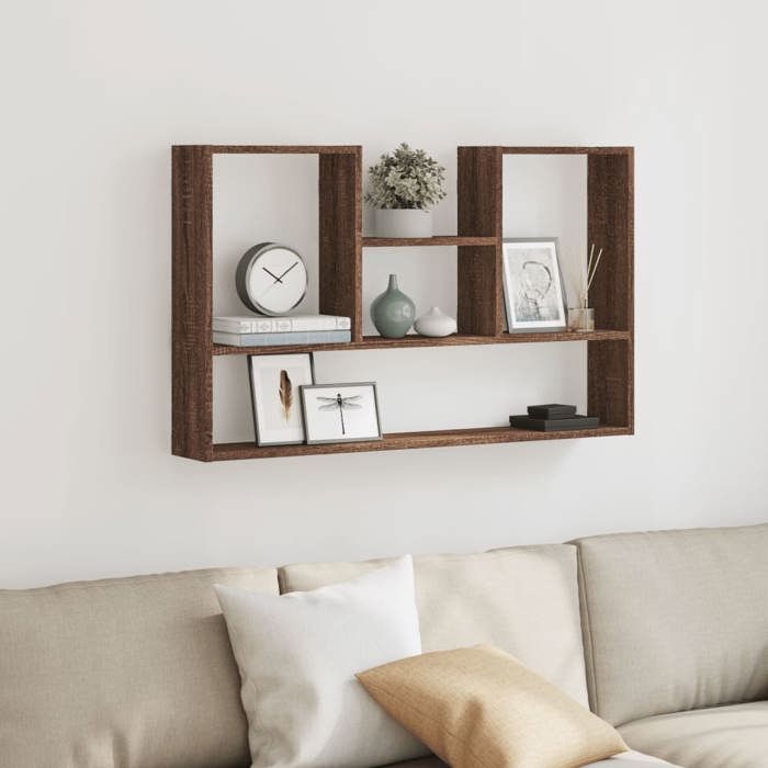 VidaXL Étagère murale chêne marron 99x15x60 cm bois d'ingénierie 853242