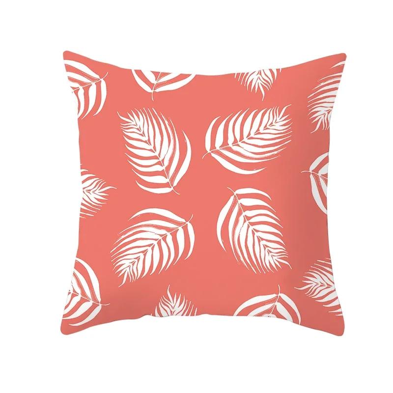 Coral Pillow Case Spring Home Decor Decorative Live Coral Tropical Style Pillow Cushion Cover for Sofa ize Funda Cojin