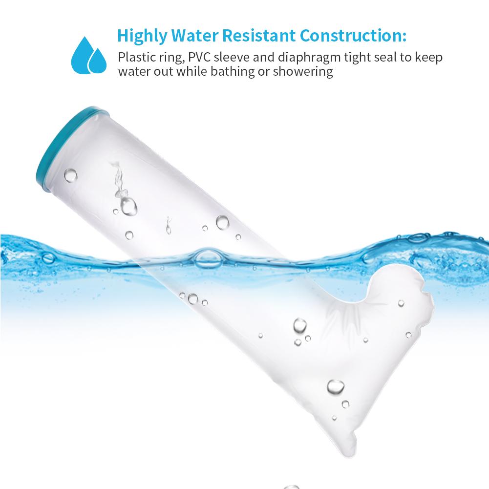 Bath Leg Cover 104cm PP Silicone PVC Water Resistant Shower Leg Cover for Adult