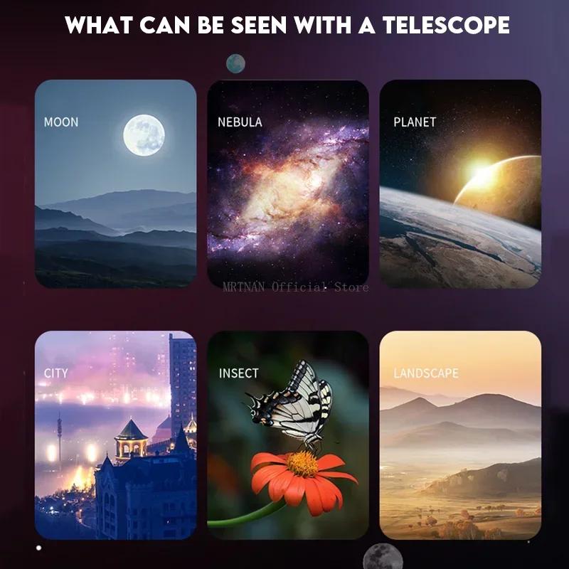 Children Monocular Telescope Astronomical Telescope Stargazing Monocular with Tripod Use for Science Experiment