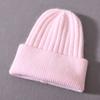Children's knitted hat rabbit velvet classic striped soft cute autumn and winter outdoor wool hat warm and windproof
