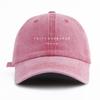 Pc FAITHOVERFEAR Print Gewaschene Baseballkappe für ErwachseneMinimalistischer Retro-Stil Lässig Weich Verstellbar Dad Hat Perfekt als Geschenk