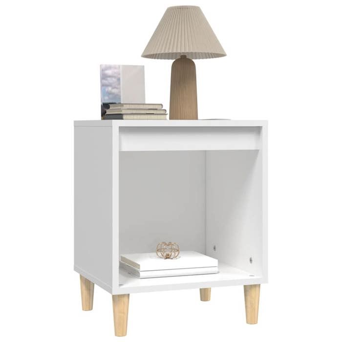 Maison Exclusive - Tables de chevet 2 pcs Blanc 40x35x50 cm