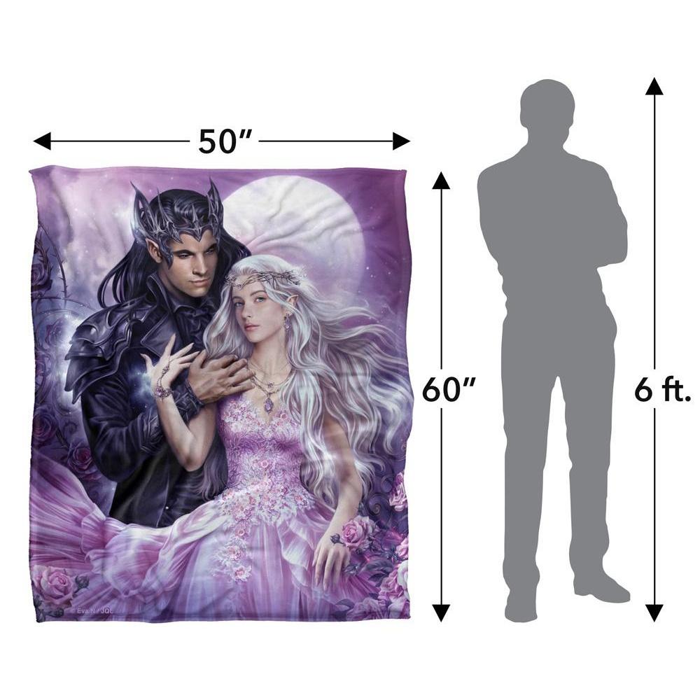 JQ Licensing The Enchanted Ones Elves Silky Supersoft Blanket