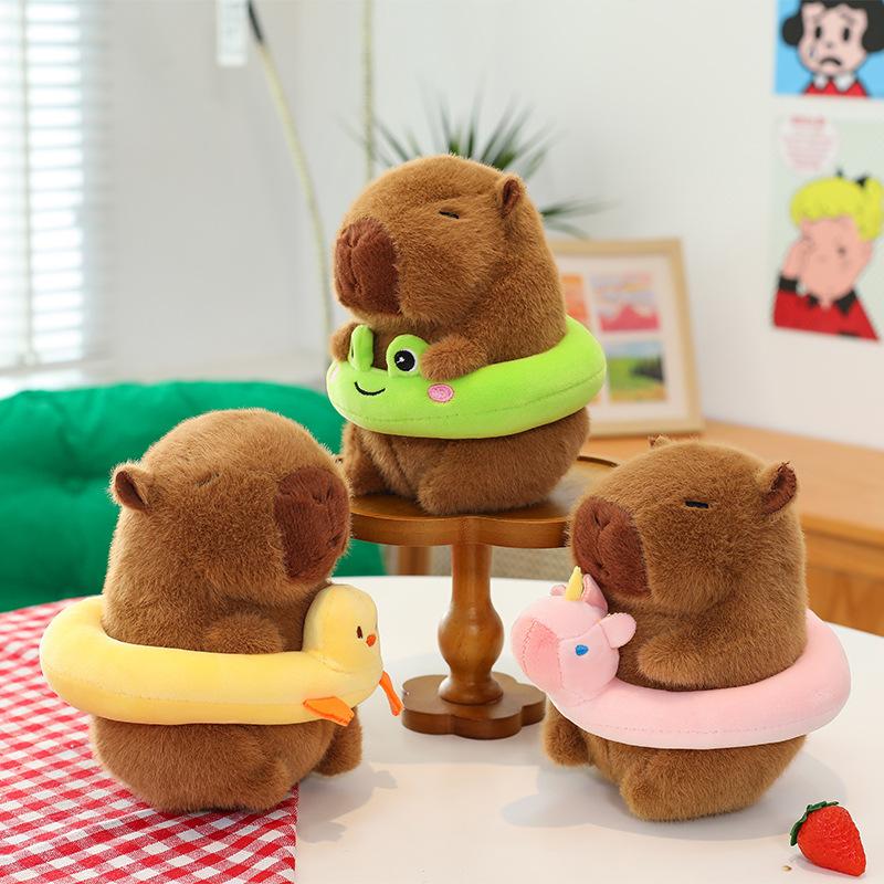 Capybara Doll Ocean Animal Backpack Kapibara Plush Toy Sleeping Pillow