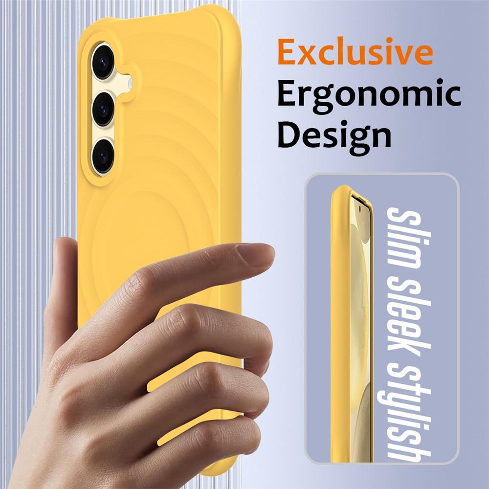 Case for Galaxy S26 - Silicone, Yellow, With Lanyard