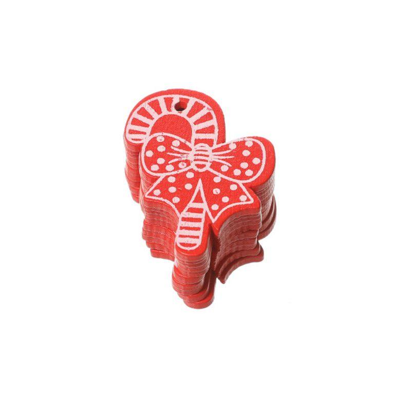 10pcs Christmas 5cm Tree Wooden Decor Xmas Home Hanging Ornaments Pendants Gift