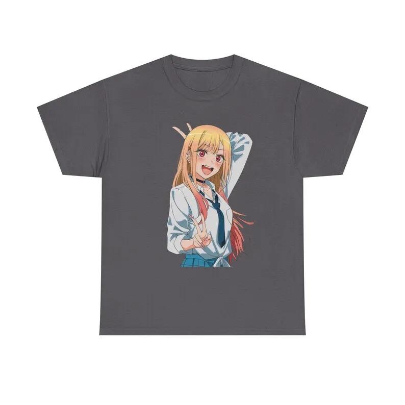 My Dress-Up Darling Marin Kitagawa School Uniform T-Shirt, Unisex Anime Fan Streetwear Tee, 100% Cotton Casual Short Sleeve Top