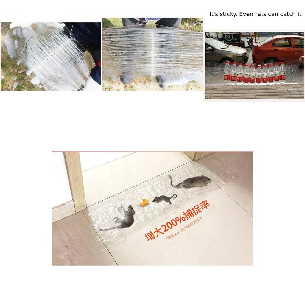 Invisible Transparent Mouse Trap Mat For Catching Rodents In Home Use Strong Adhesive Sticky Pad For Rat Control X 28cm)