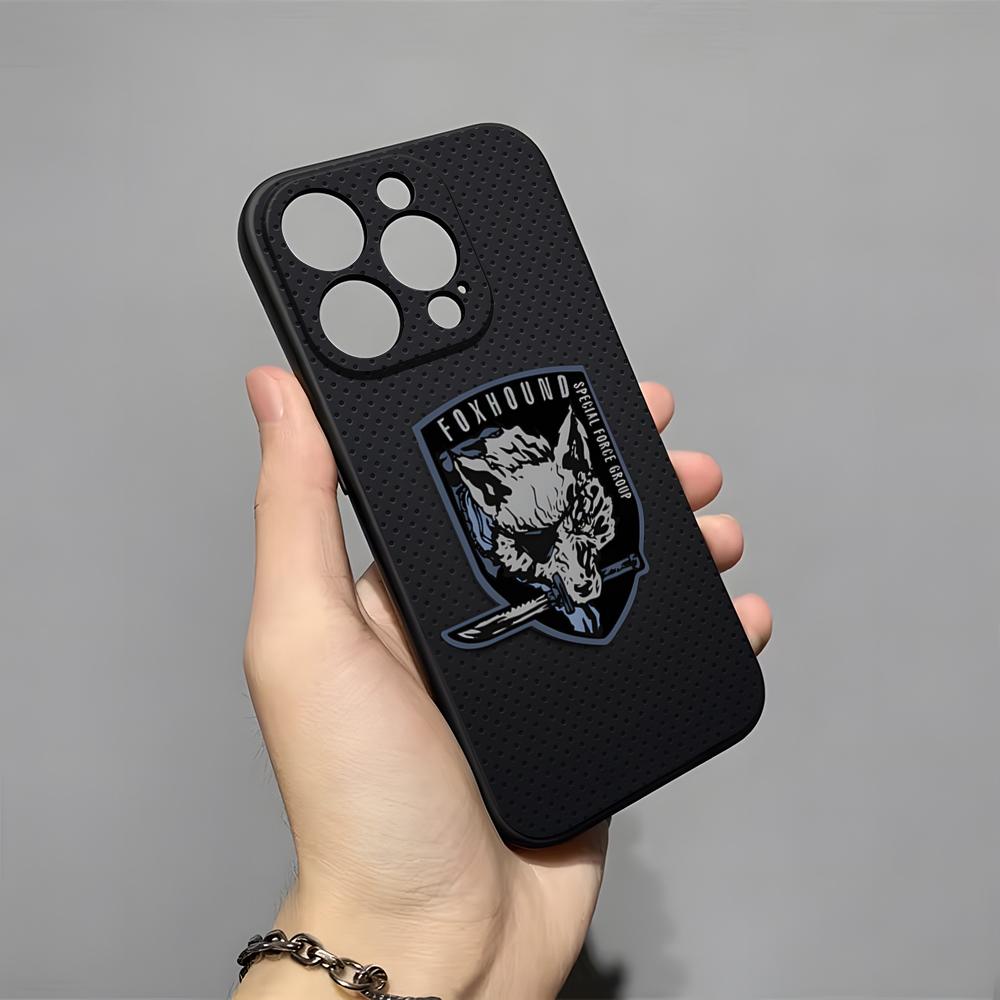 M-Metal G-Gear Solid Phone Case For IPhone 17 Pro Max 16 15 14 Pro Max 13 11 X Xs Xr 8 7Plus Silicone Cover