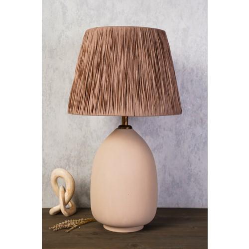 

Керамический абажур коричневый кремовый