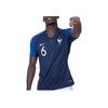 Nike 2018 World Cup France National Team Home Stadium Edition Logo Patch V-Neck T-Shirt Men Tops Navy-Blue 893872-451