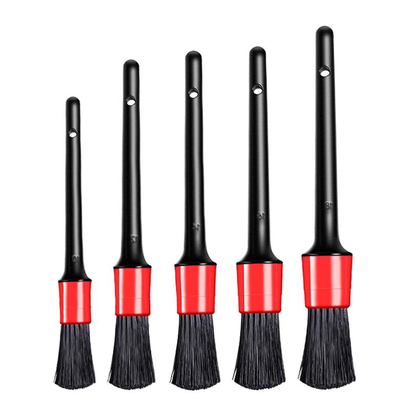 

5pcs Car Detailing Brush Auto Cleaning Set for Washing Car Interior Cleaning Wheel Gap Rims Dashboard Air Vent Trim Tool