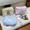Korean Style Bear Storage Bag Cartoon Handheld Wash Bag Creative Make Up Pouch Bag  Women