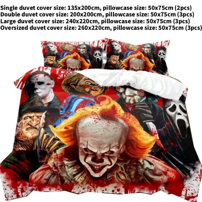 

Duvet It Printed Cover Pillowcase Bedding Three Piece Set Decoration Bedroom 135x200cm