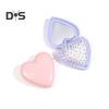 Spazzola per capelli Love Heart con specchio 2 in 1, setole morbide, massaggio del cuoio capelluto, spazzola pieghevole, pettine portatile antistatico con cuscino d'aria, per lo styling dei capelli di uomini e donne