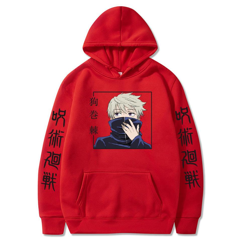 Oversized Manga Jujutsu Kaisen Tokyo Graphic Printed Hoodies Vintage Hooded Long Sleeves Hoodie Men Women Clothes