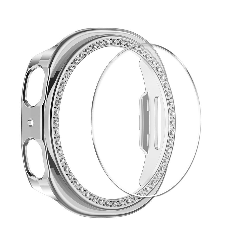 Diamond Case+ Glass For Samsung galaxy watch 8 40mm 44mm Accessories PC Protective Bumper shell for galaxy watch 8 cover