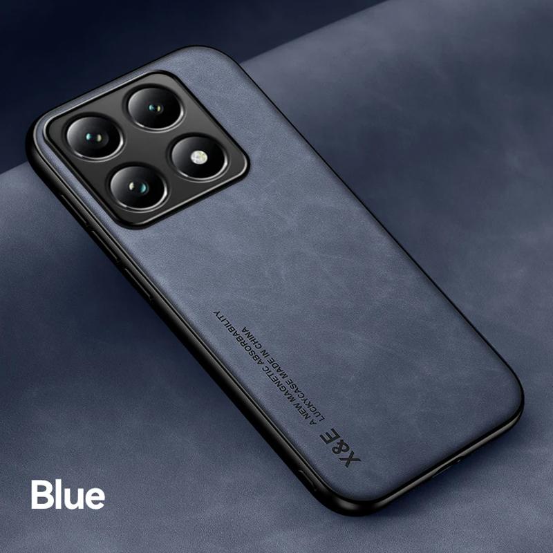 Luxury Leather Shockproof Funda for Xiaomi 14T Pro / 14T Case Ultra Thin Car Magnetic Protection Cover for Xiaomi 14T Pro Capa