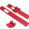 Precision T Type Pocket Ruler Inch Metric Measuring Tool With Slide Stop For Carpentry Marking Multi-function Measuring Aid Tool