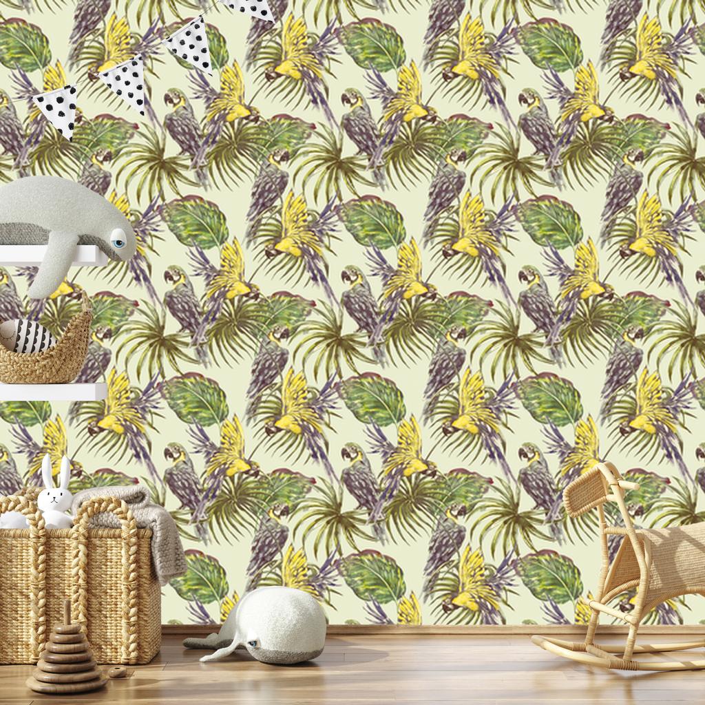 Leaves wallpaper for living room and bedroom 50x1000