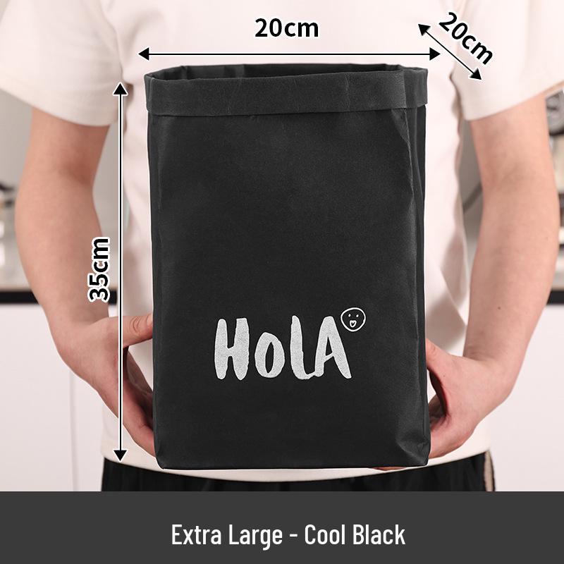 Large Waterproof Washable Kraft Paper Storage Bag for Refrigerator or Desktop Organization, Thickened for Durability, Flower Pot Cover