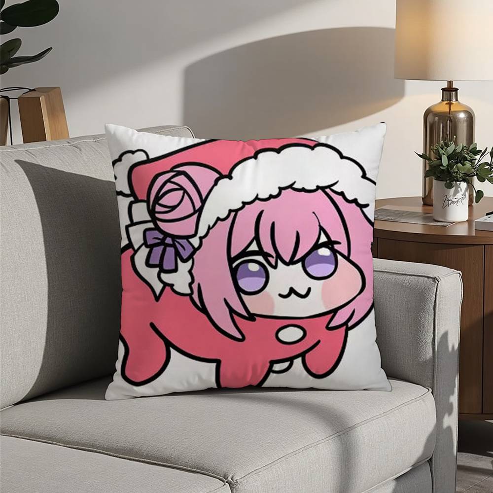 

N-Nikke DORO Doll Dog Pillow Case Sofa Decorative Home Double-sided Printing Short Plush Cushion Pillow Cover Holiday Gift 12x12Inch