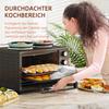 28 L Toaster Oven, Compact Oven for Cooking and Grilling, Electric Oven with Baking Tray, Grill Rack, 2600W, Black